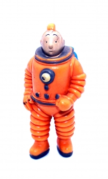 Tim und Struppi Kunststoff-Figur Tim als Kosmonaut von LU